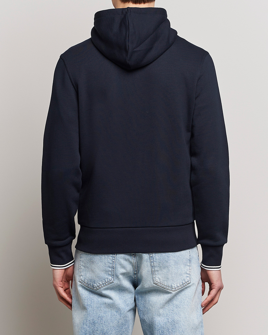 Hombres | Jerséis y prendas de punto | Fred Perry | Full Zip Hooded Sweatshirt Navy