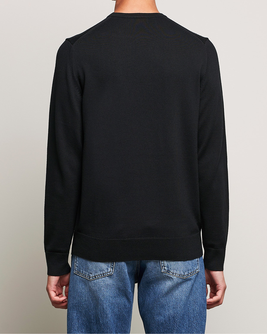 Hombres | Jerséis y prendas de punto | Fred Perry | Classic Crew Neck Jumper Black