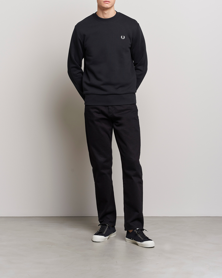 Hombres | Jerséis y prendas de punto | Fred Perry | Crew Neck Sweatshirt Black