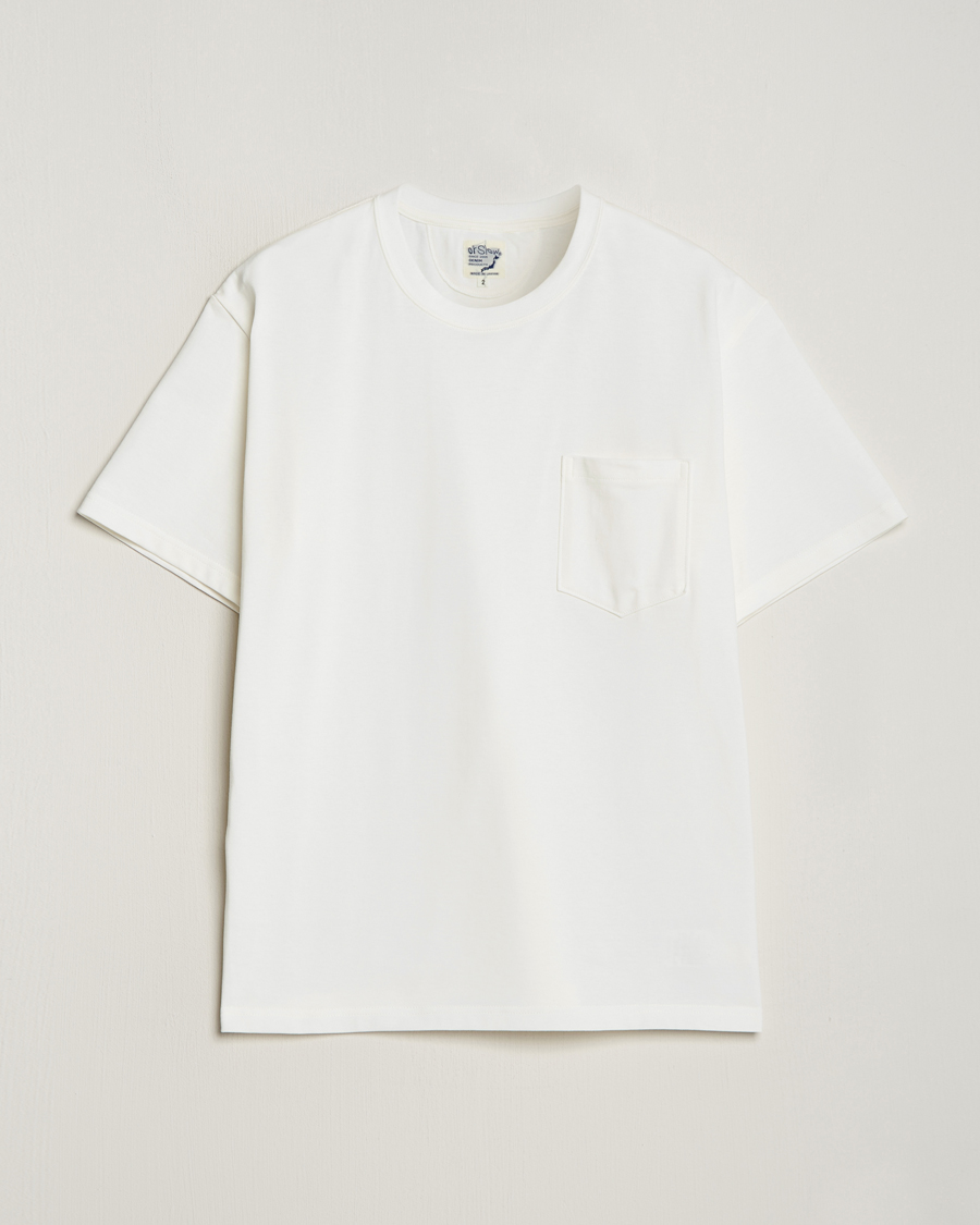 Hombres | Camisetas | orSlow | Pocket T-Shirt White