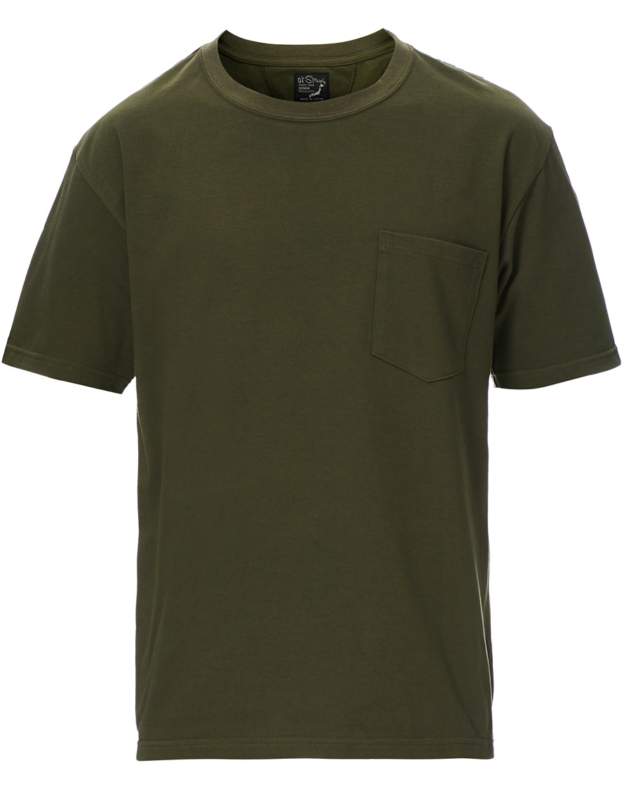 Hombres | Camisetas | orSlow | Military Pocket Tee Dark Olive