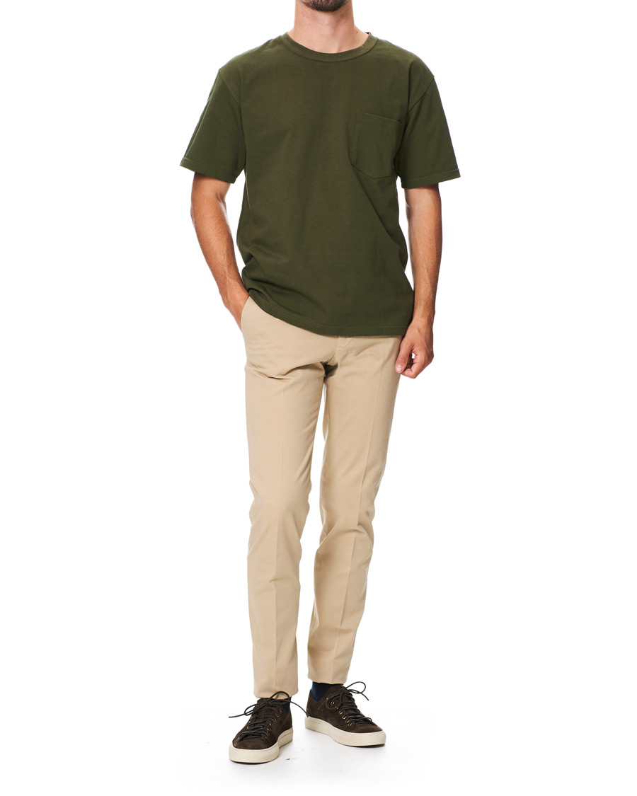 Hombres | Camisetas | orSlow | Military Pocket Tee Dark Olive
