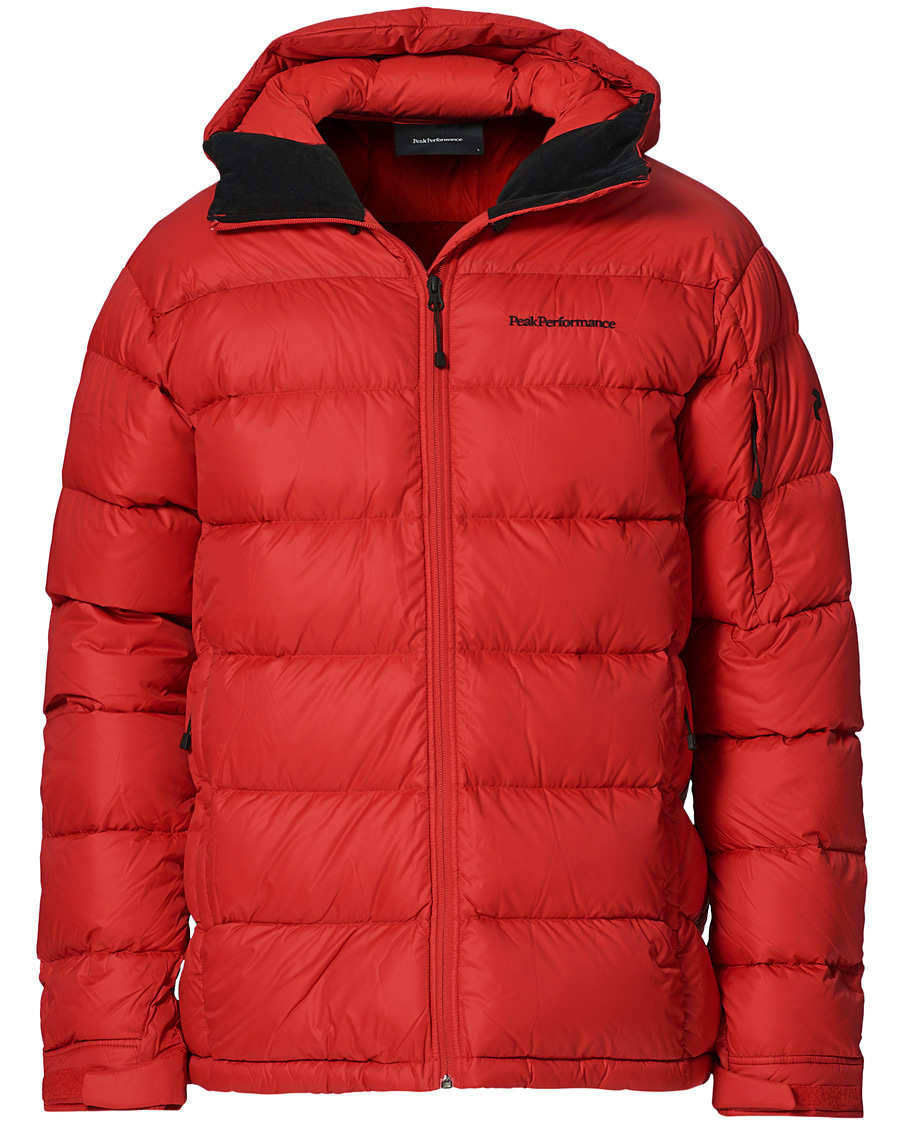 Hombres | Abrigos y chaquetas | Peak Performance | Frost Down Hooded Jacket Red