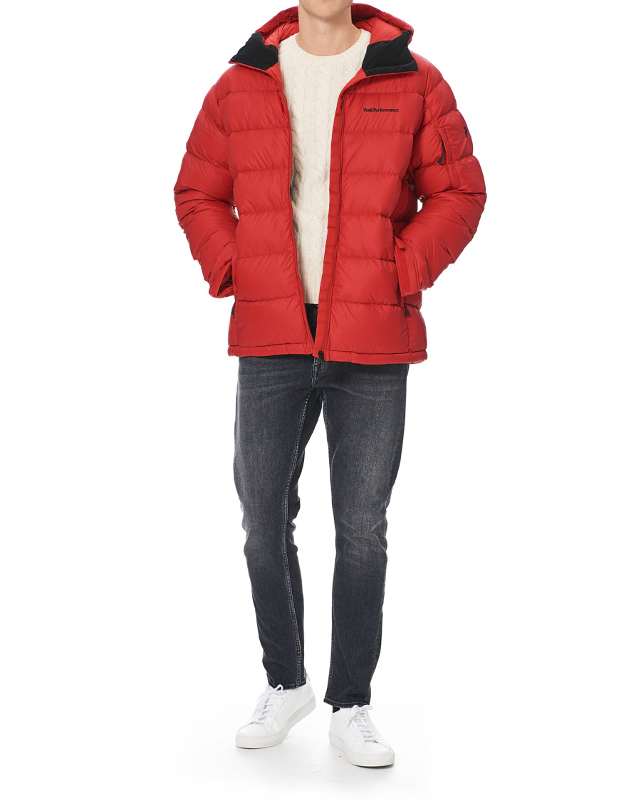Hombres | Abrigos y chaquetas | Peak Performance | Frost Down Hooded Jacket Red