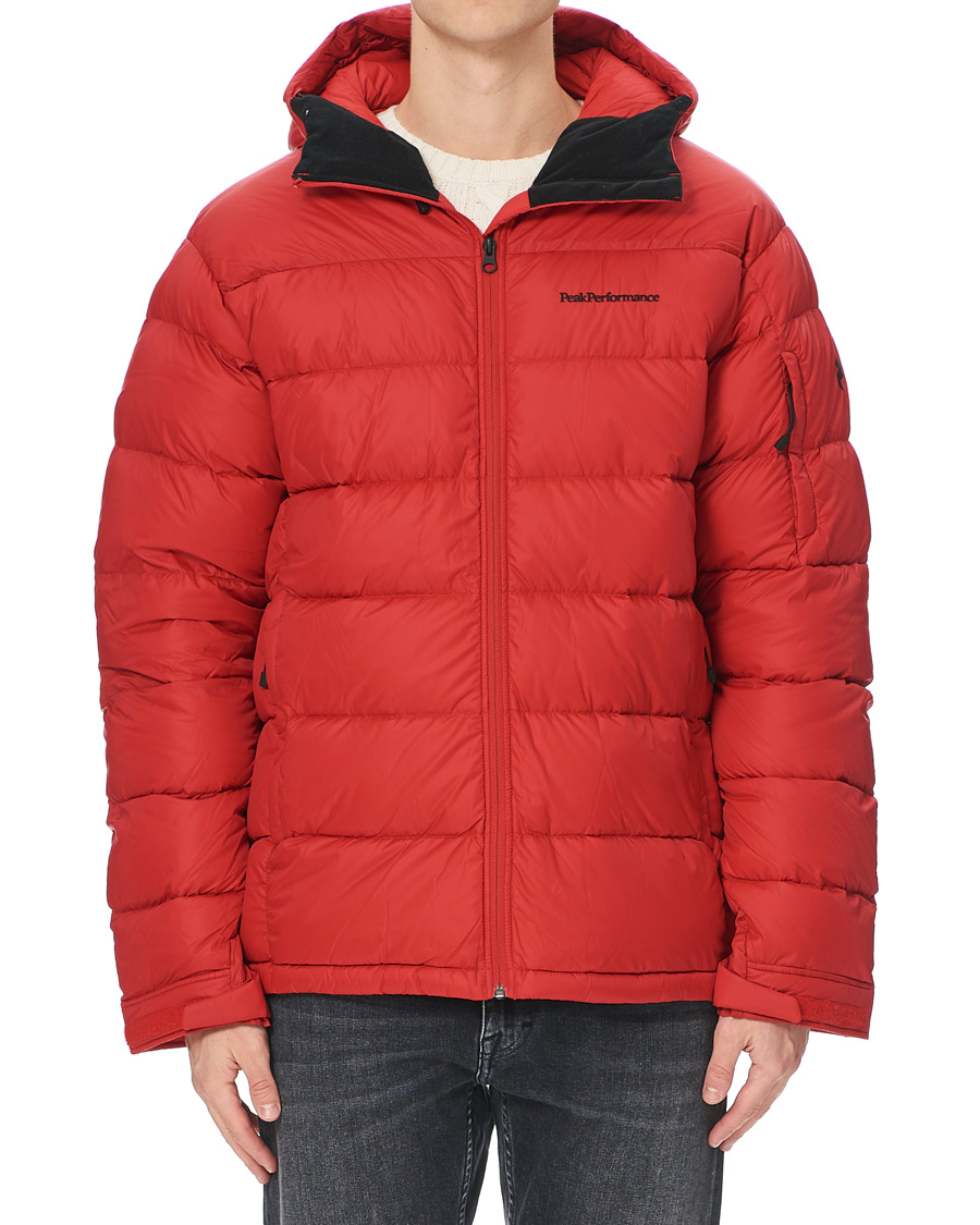 Hombres | Abrigos y chaquetas | Peak Performance | Frost Down Hooded Jacket Red