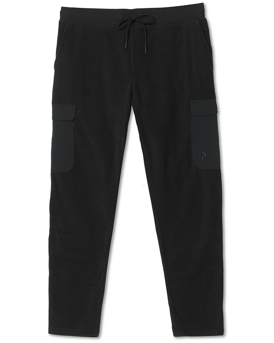 Hombres | Pantalones | Peak Performance | Tech Soft Fleece Cargo Pants Black