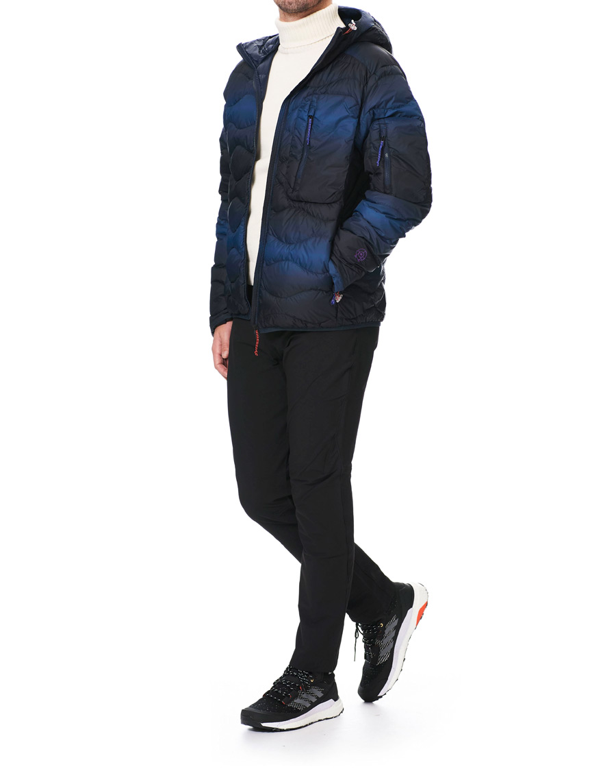Hombres | Abrigos y chaquetas | Peak Performance | Ben Gorham Helium Hooded Jacket Blue Pattern