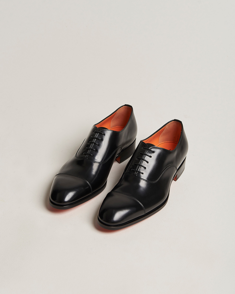 Hombres | Santoni Blake Oxford Black Calf | Santoni | Blake Oxford Black Calf
