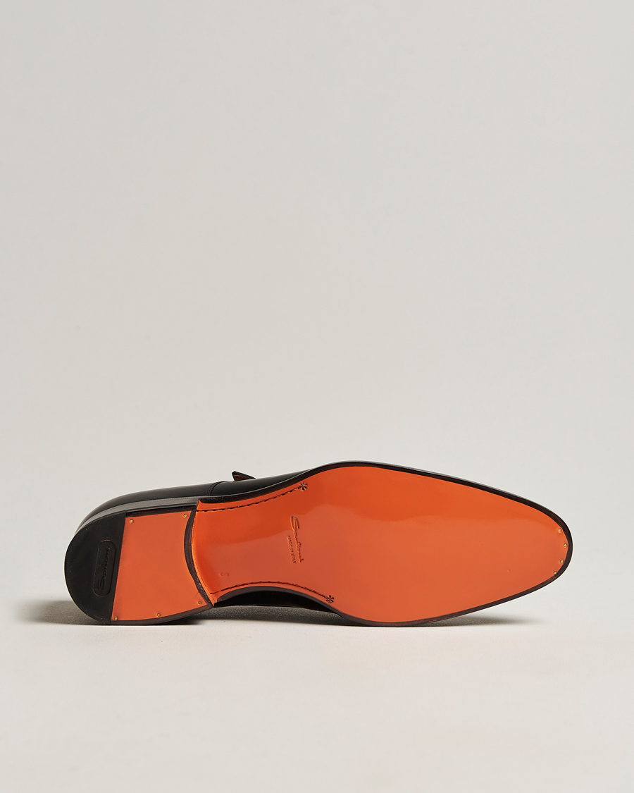 Hombres | Santoni Blake Double Monk Black Calf | Santoni | Blake Double Monk Black Calf