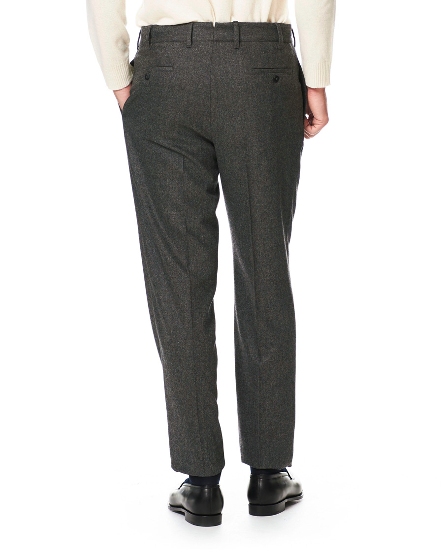Hombres | Pantalones | The Gigi | Tonga Stretch Flannel Trousers Grey Melange