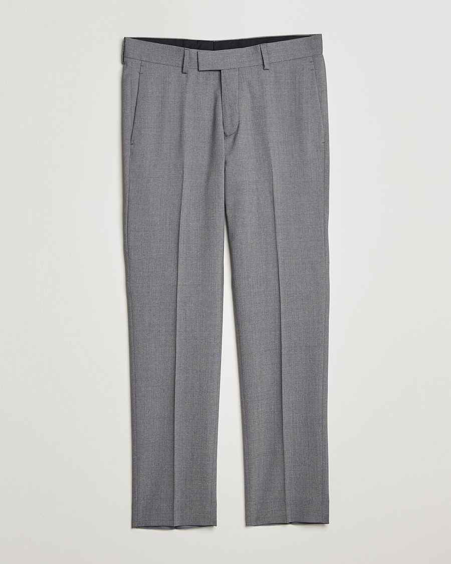 Hombres | Pantalones | Tiger of Sweden | Tordon Wool Suit Trousers Grey