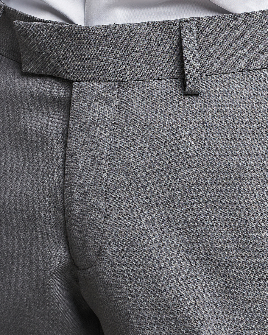 Hombres | Pantalones | Tiger of Sweden | Tordon Wool Suit Trousers Grey