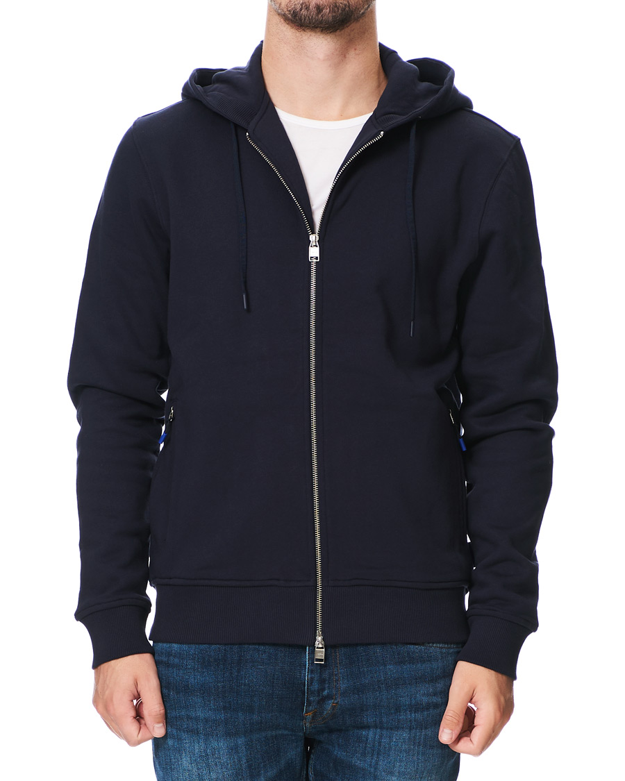Hombres | Jerséis y prendas de punto | Tiger of Sweden | Movement Namir Full Zip Hoodie Blue