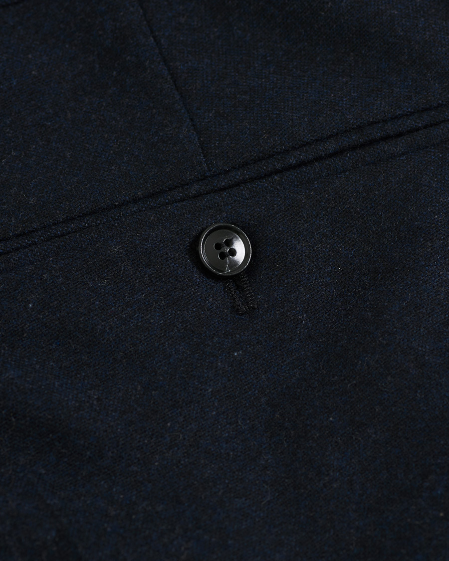Hombres | Pantalones | Tiger of Sweden | Tordon Flannel Trousers Navy