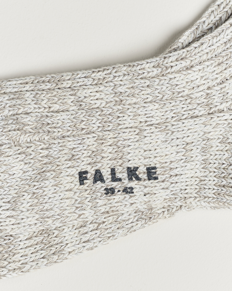 Hombres |  | Falke | Brooklyn Cotton Sock Light Grey