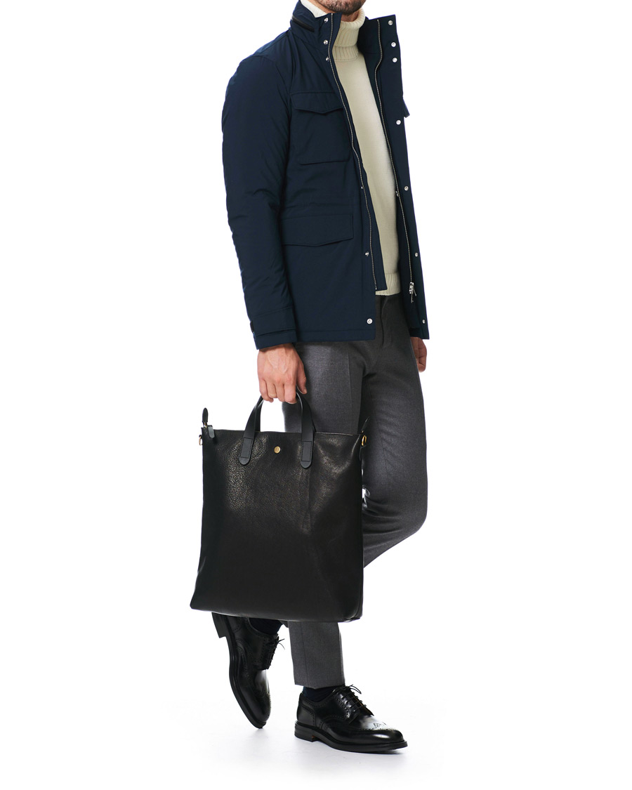 Hombres | Mismo M/S Leather Shopper Bag Black | Mismo | M/S Leather Shopper Bag Black