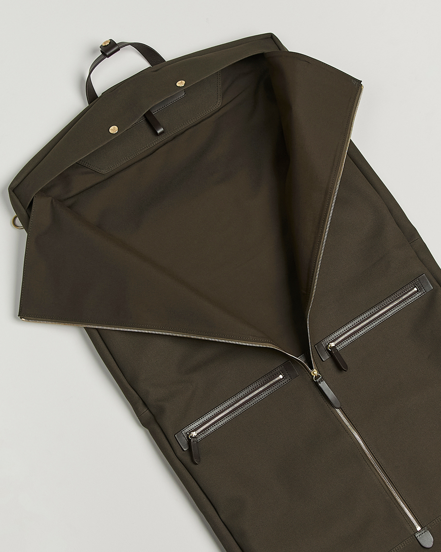 Hombres | Mismo M/S Suit Carrier Army/Dark Brown | Mismo | M/S Suit Carrier Army/Dark Brown