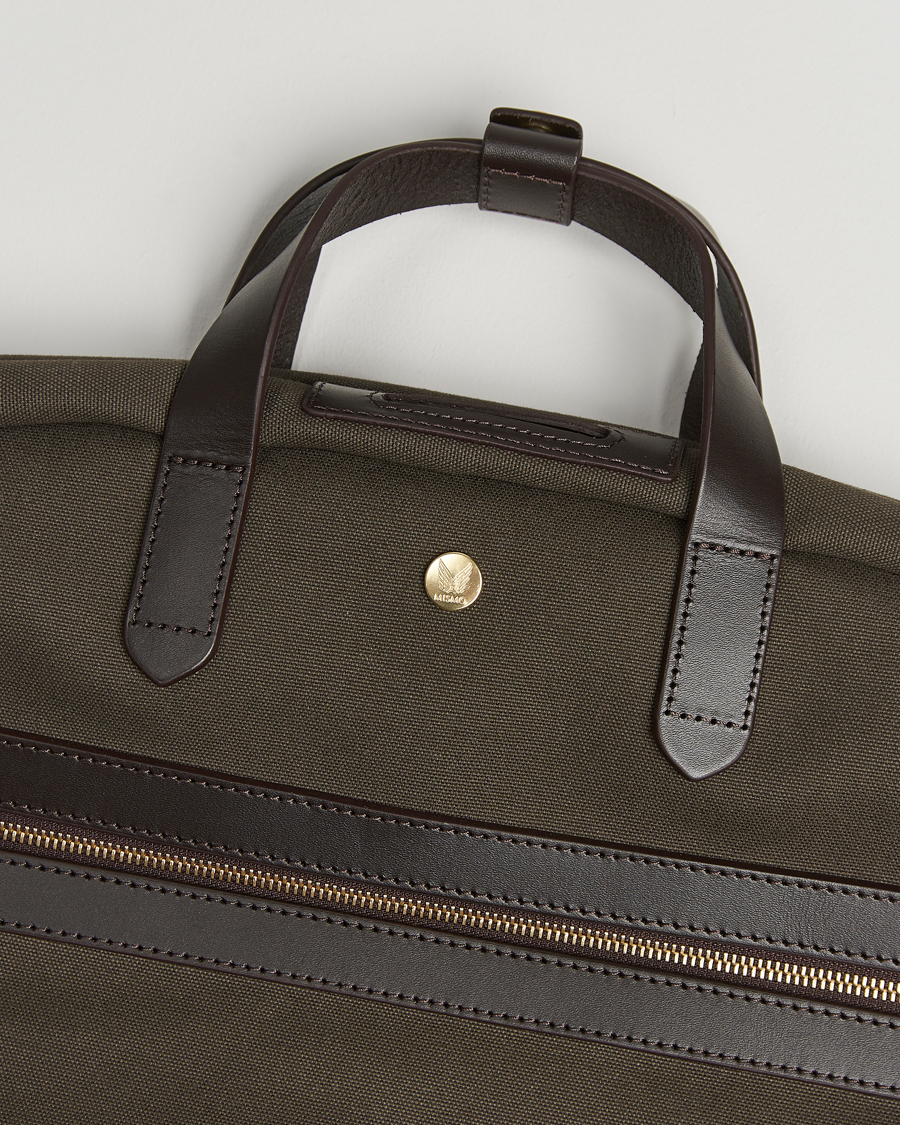 Hombres | Mismo M/S Suit Carrier Army/Dark Brown | Mismo | M/S Suit Carrier Army/Dark Brown