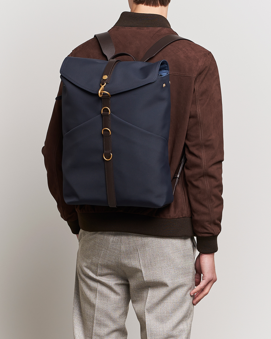 Hombres | Bolsos | Mismo | M/S Rucksack Navy/Dark Brown