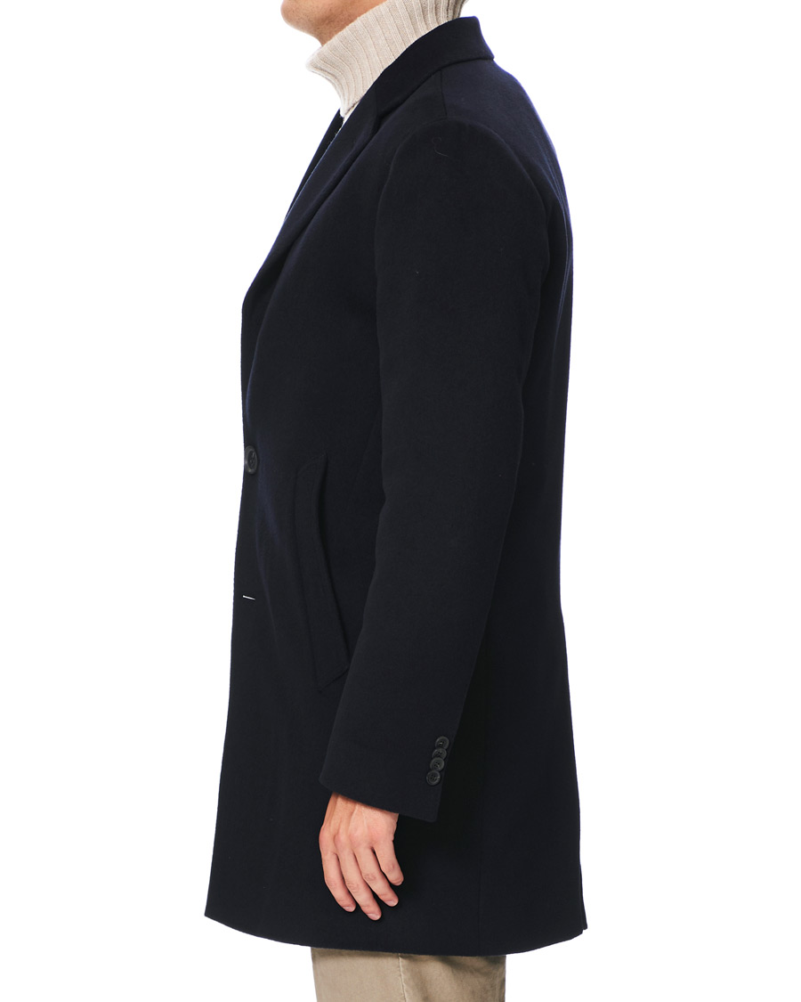Hombres | Abrigos y chaquetas | Oscar Jacobson | Storvik Wool/Cashmere Coat Navy