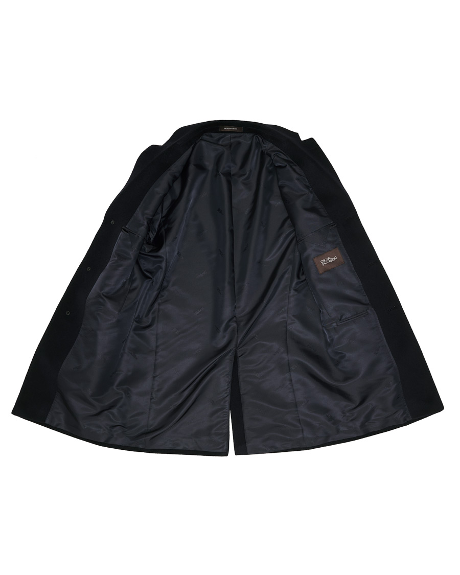 Hombres | Abrigos y chaquetas | Oscar Jacobson | Storvik Wool/Cashmere Coat Navy