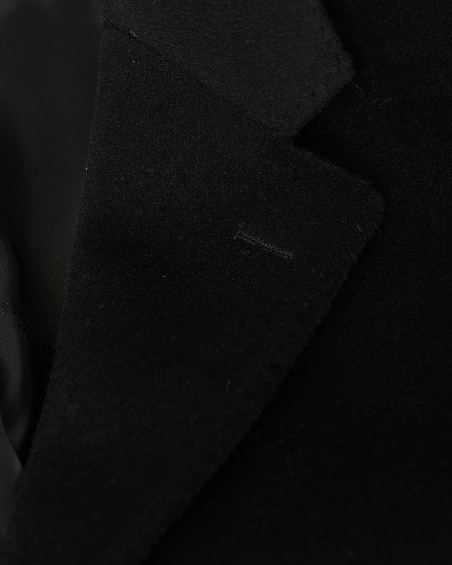 Hombres | Abrigos y chaquetas | Oscar Jacobson | Storvik Wool/Cashmere Coat Black