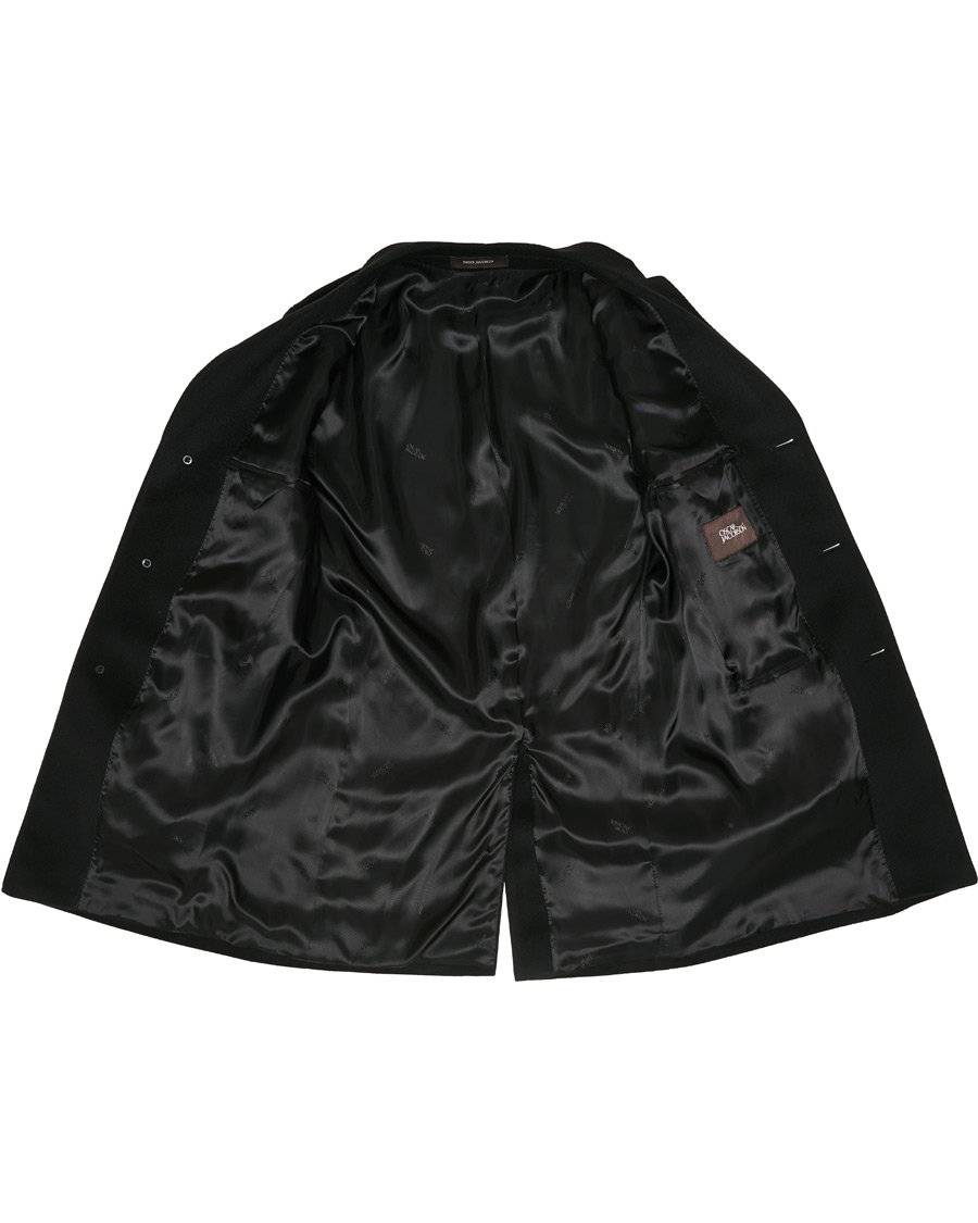 Hombres | Abrigos y chaquetas | Oscar Jacobson | Storvik Wool/Cashmere Coat Black