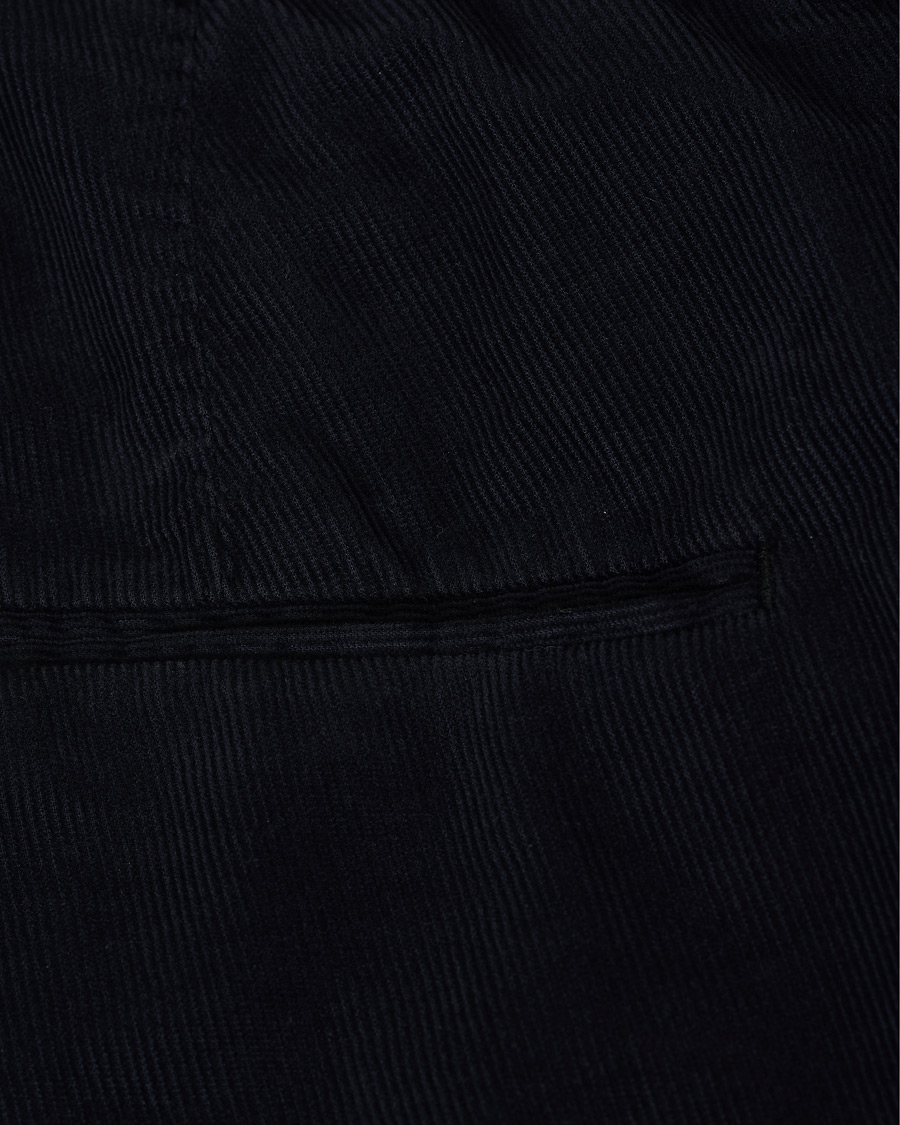 Hombres | Pantalones | Oscar Jacobson | Denz Baby Cord Trousers Navy