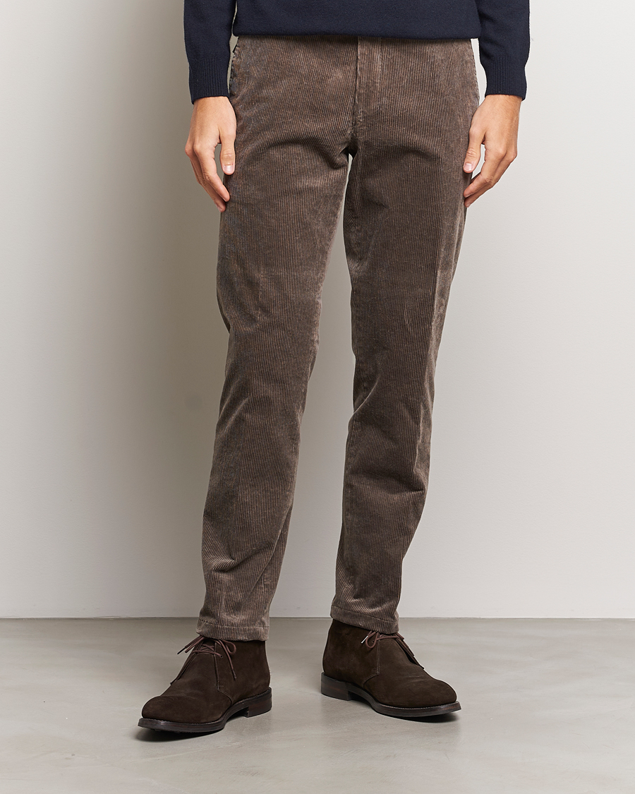 Hombres | Pantalones | Oscar Jacobson | Denz Corduroy Trousers Nutmeg