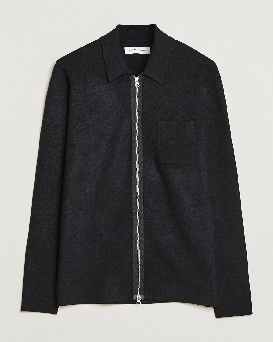 Hombres | Jerséis y prendas de punto | Samsøe Samsøe | Guna Full Zip Black