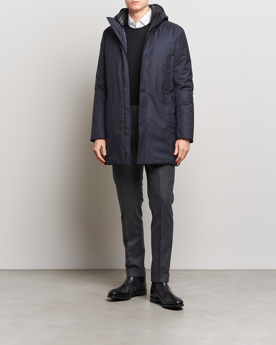 Hombres | Abrigos y chaquetas | UBR | Redox Parka Savile X Dark Navy Wool