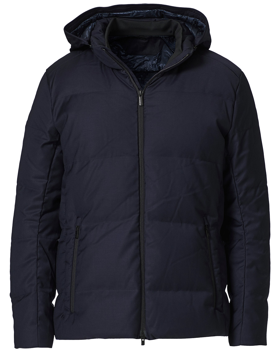 Hombres | Abrigos y chaquetas | UBR | Oxygen Down Savile Jacket Dark Navy Wool