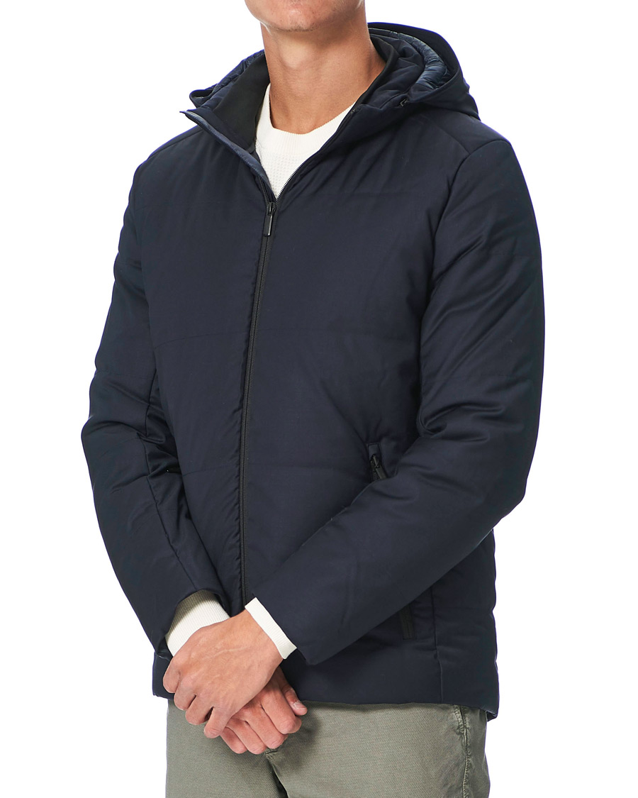 Hombres | Abrigos y chaquetas | UBR | Oxygen Down Savile Jacket Dark Navy Wool