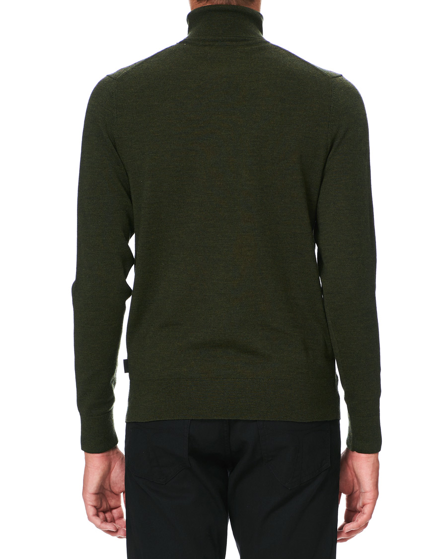 Hombres | Jerséis y prendas de punto | Calvin Klein | Superior Wool Rollneck Dark Olive