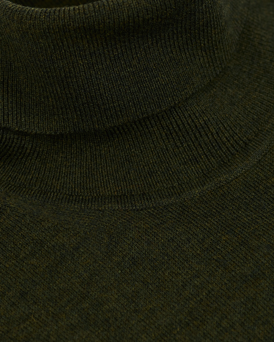 Hombres | Jerséis y prendas de punto | Calvin Klein | Superior Wool Rollneck Dark Olive