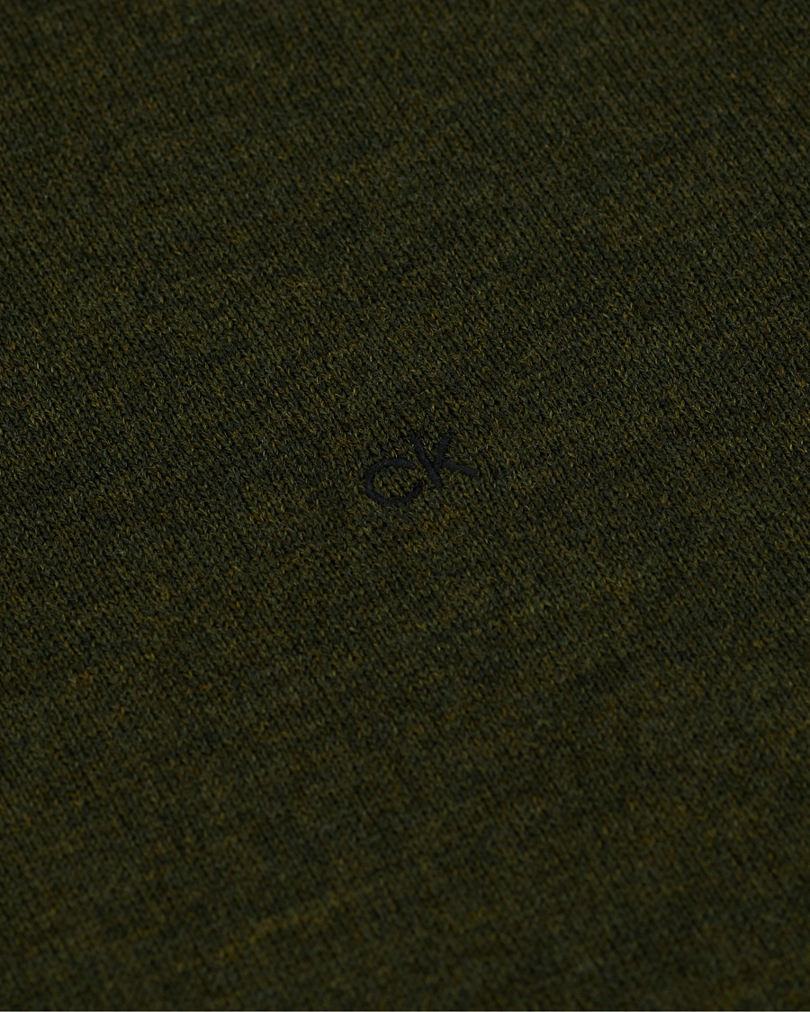 Hombres | Jerséis y prendas de punto | Calvin Klein | Superior Wool Rollneck Dark Olive
