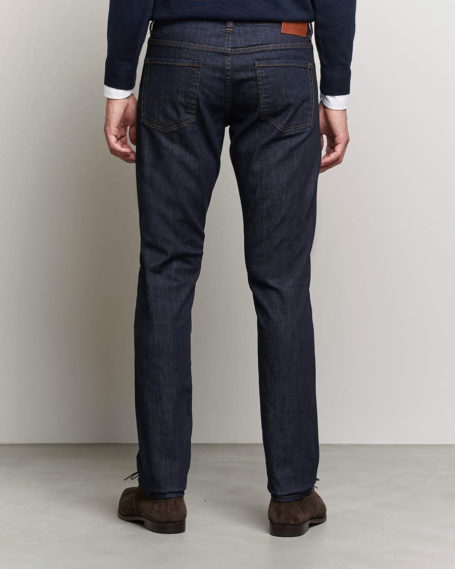 Hombres | Vaqueros | Canali | Slim Fit Stretch Jeans Dark Rinse