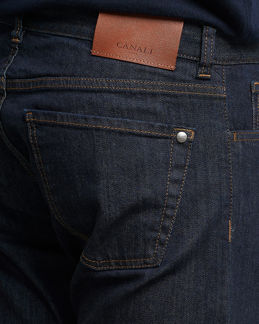 Hombres | Vaqueros | Canali | Slim Fit Stretch Jeans Dark Rinse