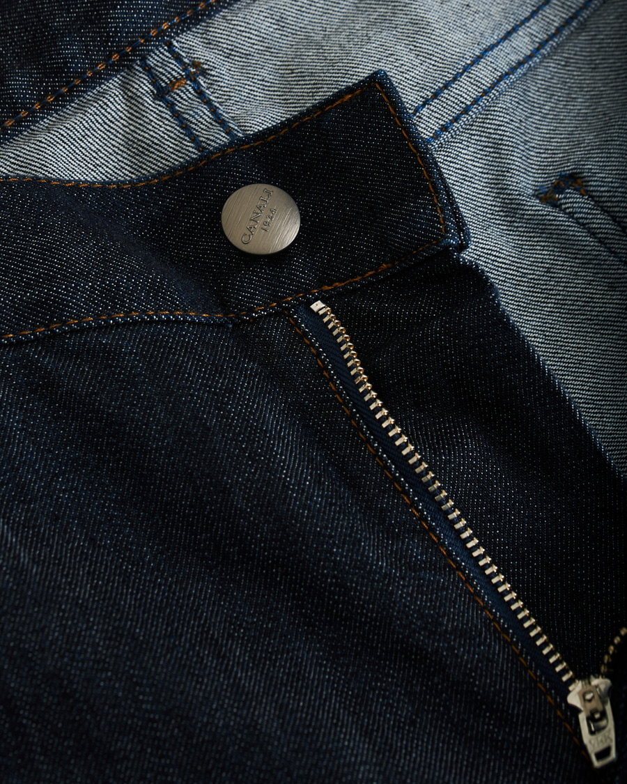 Hombres | Vaqueros | Canali | Slim Fit Stretch Jeans Dark Rinse