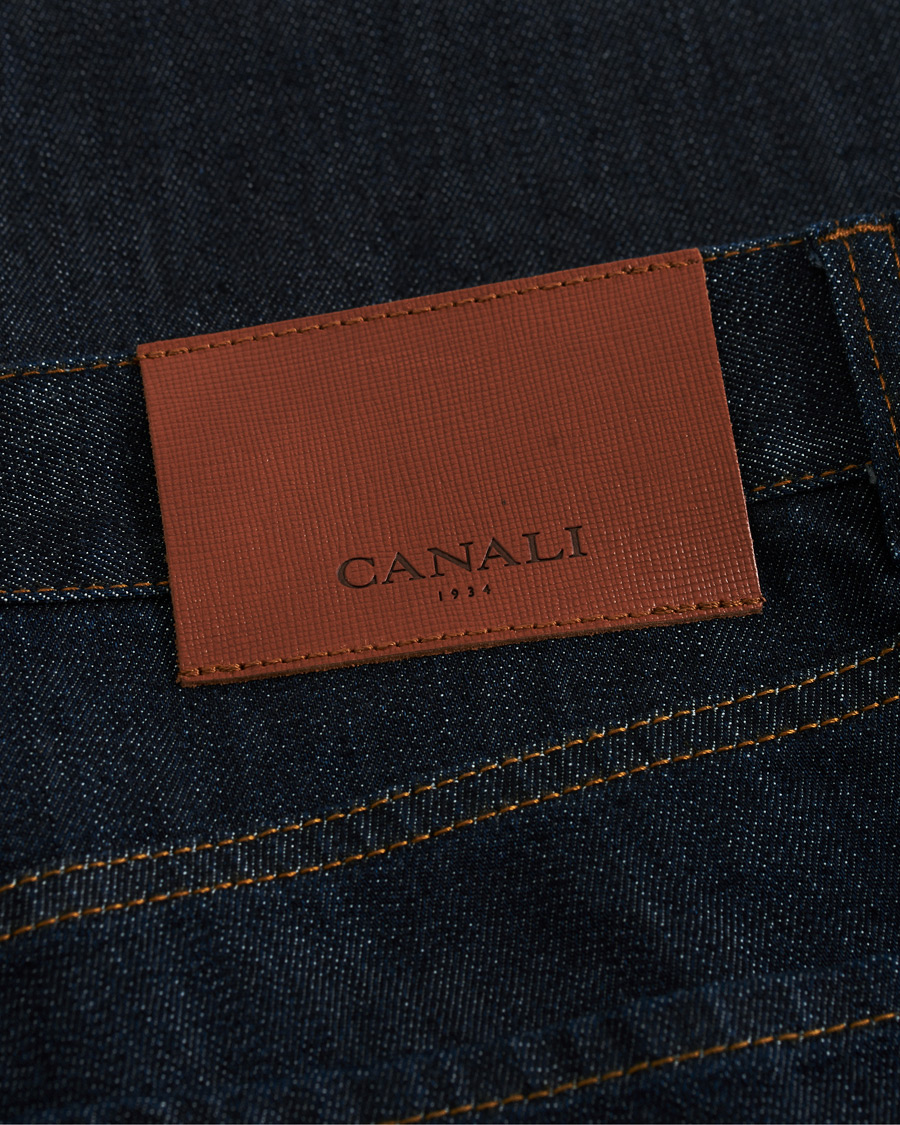 Hombres | Vaqueros | Canali | Slim Fit Stretch Jeans Dark Rinse