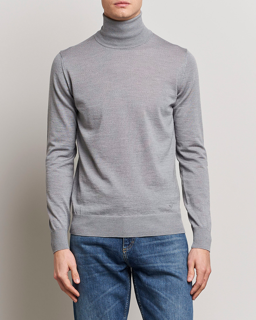 Hombres | Jerséis y prendas de punto | Emporio Armani | Knitted Merio Polo Grey