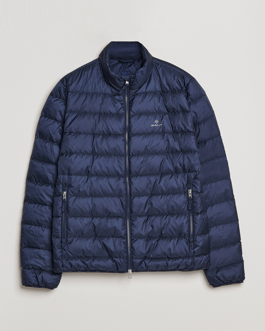 Hombres | Abrigos y chaquetas | GANT | The Light Down Jacket Evening Blue