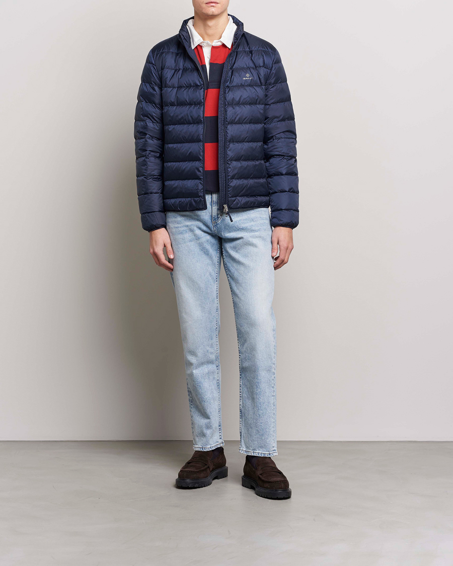 Hombres | Abrigos y chaquetas | GANT | The Light Down Jacket Evening Blue