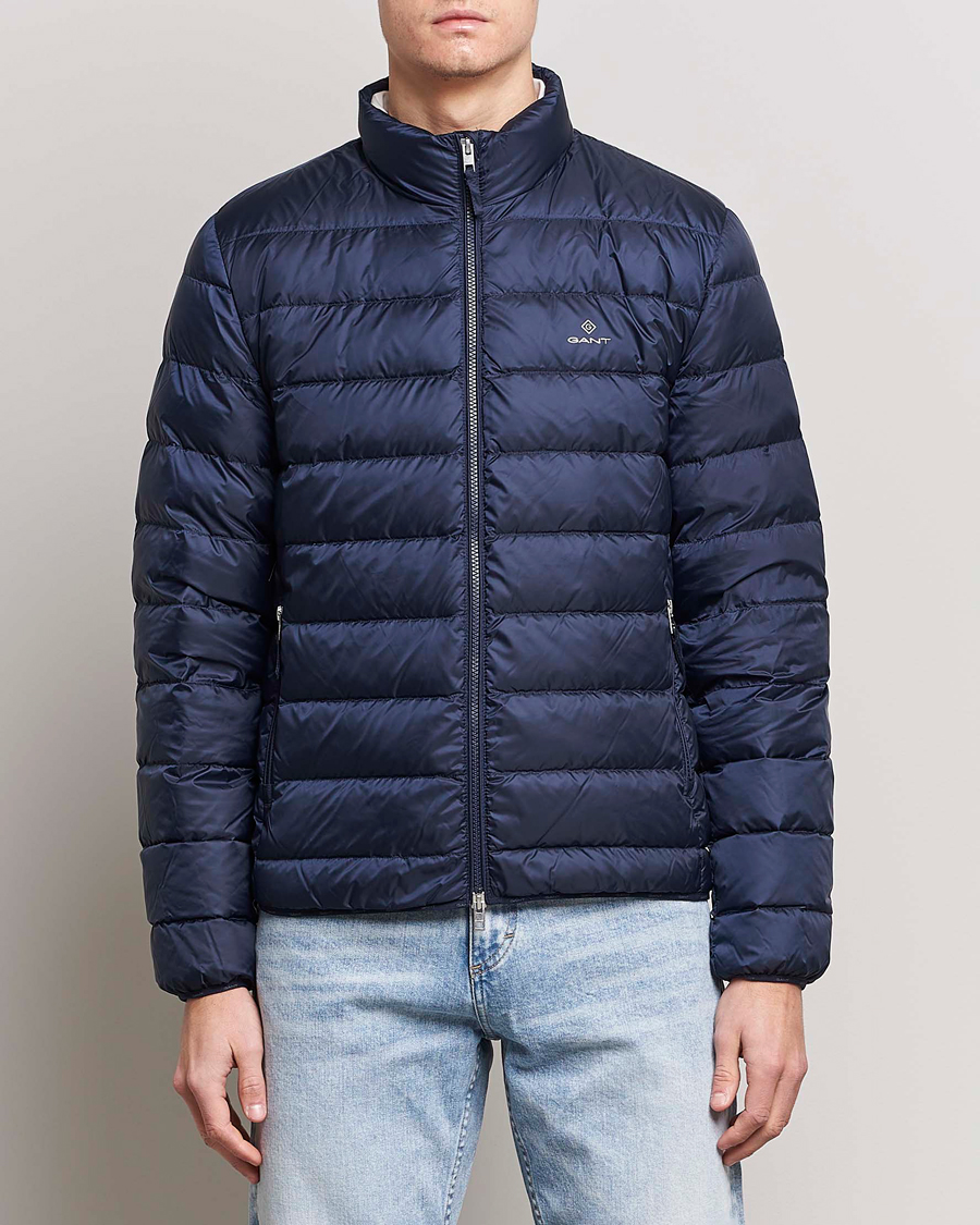 Hombres | Abrigos y chaquetas | GANT | The Light Down Jacket Evening Blue