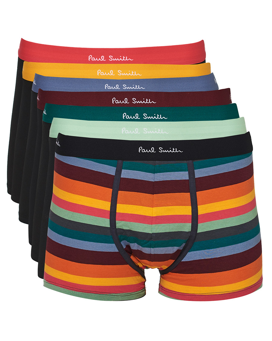 Hombres | Ropa interior y calcetines | Paul Smith | Artist 7-Pack Trunk Black