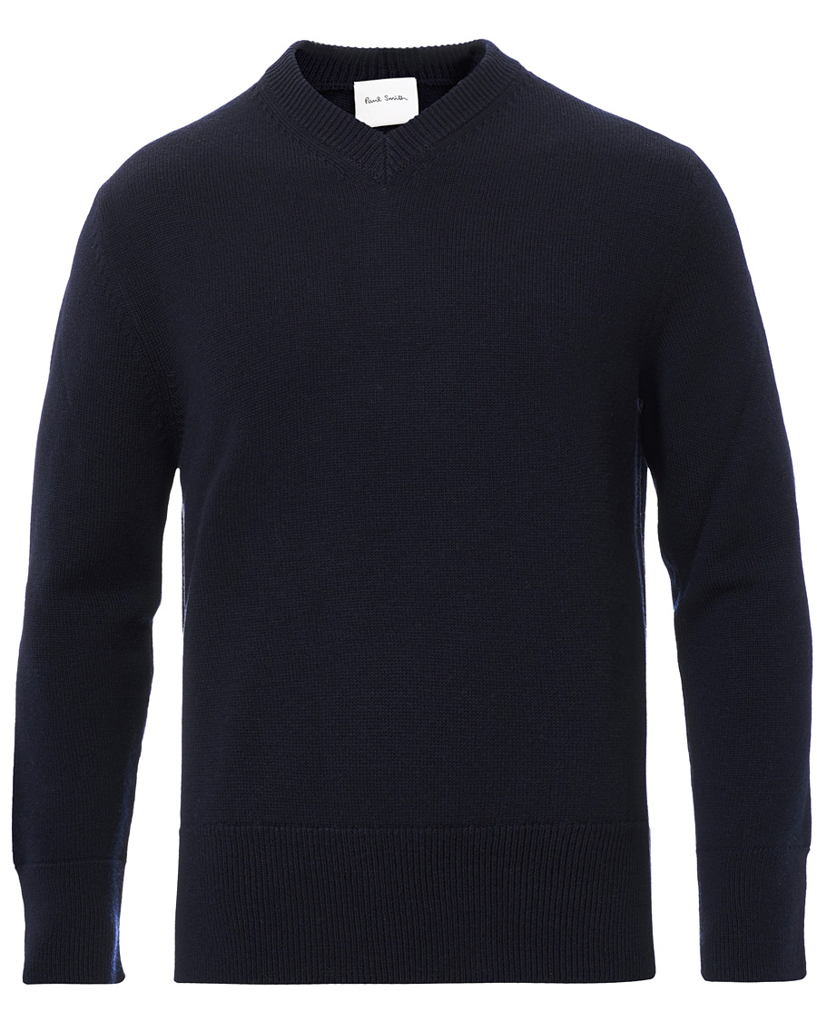 Hombres | Jerséis y prendas de punto | Paul Smith | V-Neck School Sweater Navy