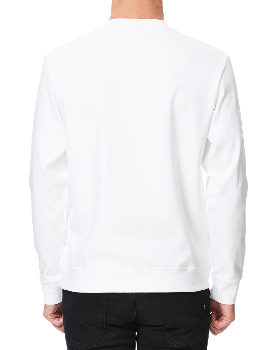 Hombres | Jerséis y prendas de punto | HUGO | Dicago Logo Crew Neck Sweatshirt White