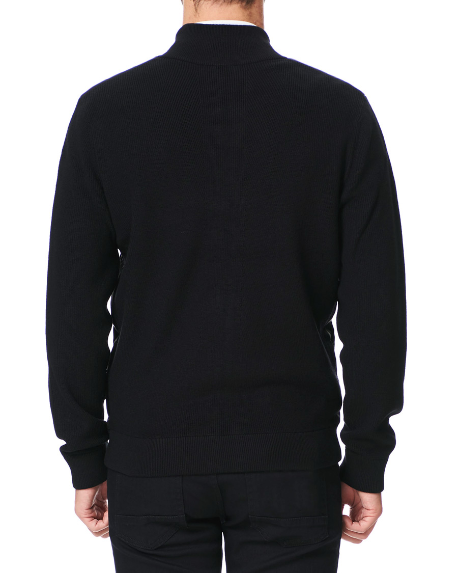 Hombres | Jerséis y prendas de punto | BOSS BLACK | BOSS Porsche Capsule Mandor Hybrid Full Zip Black