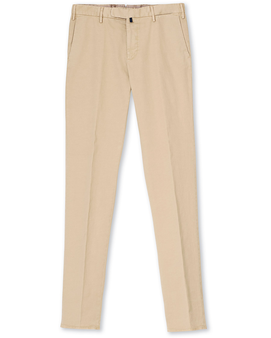 Hombres | Pantalones | Incotex | Slim Fit Comfort Chino Beige
