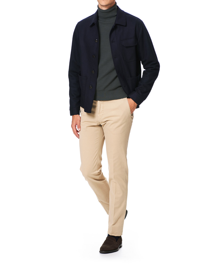 Hombres | Pantalones | Incotex | Slim Fit Comfort Chino Beige